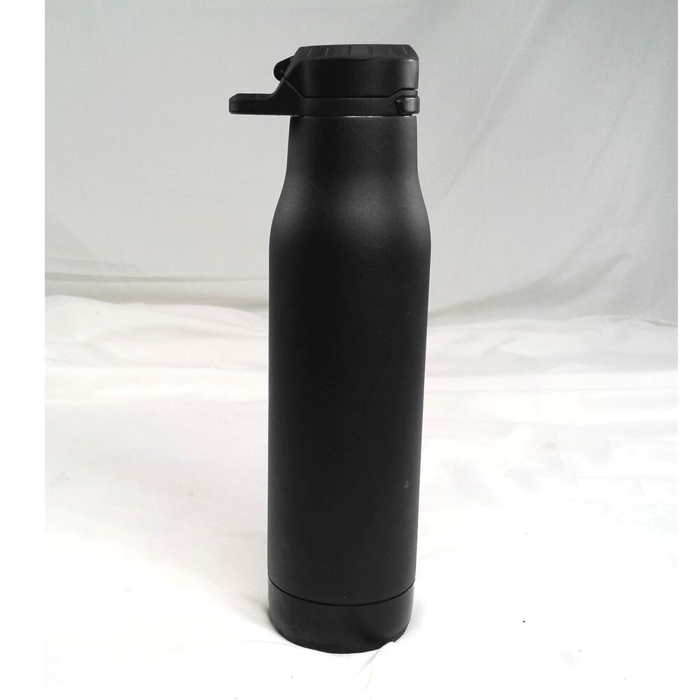 ZULU Ace Black Insulated Stainless Steel Water Bottle Flip Top Lid Sports
